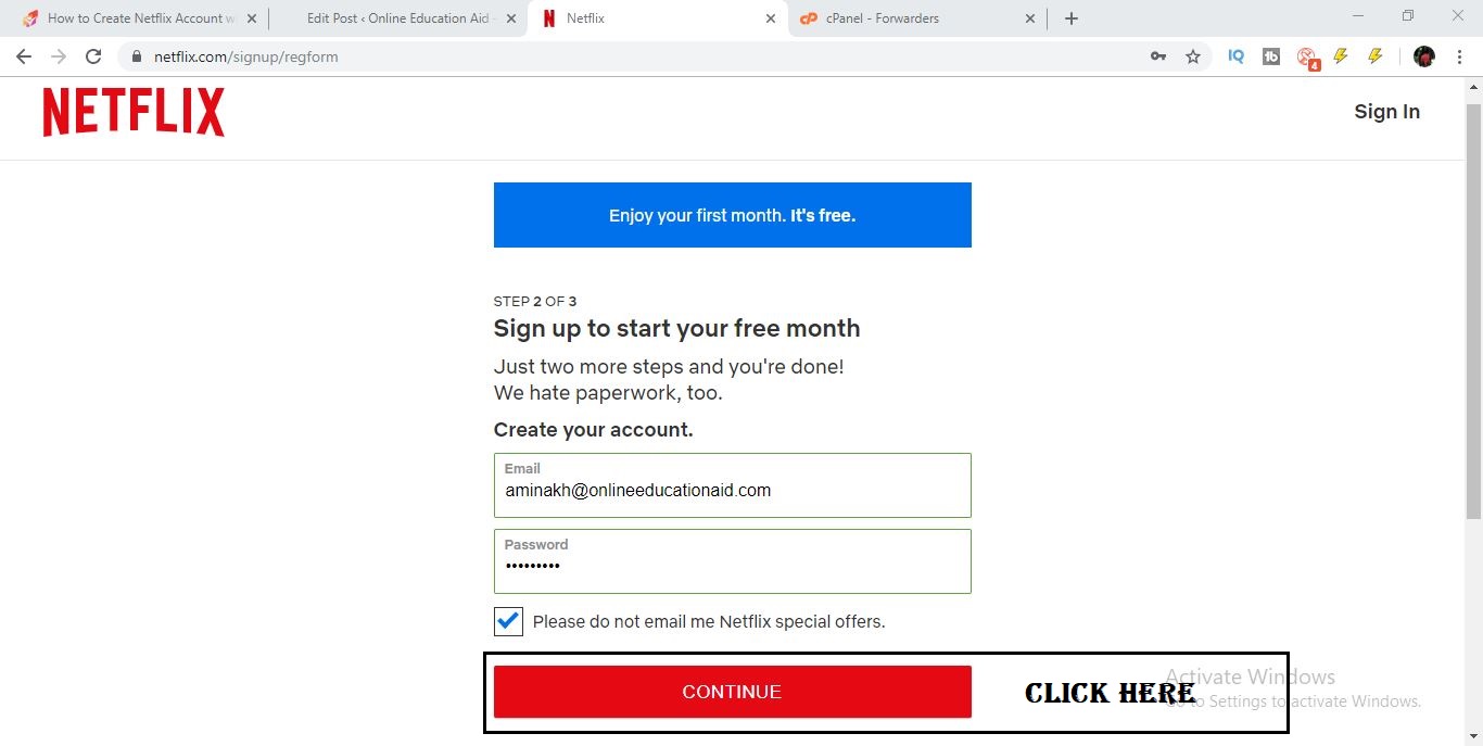 How To Create Netflix Account